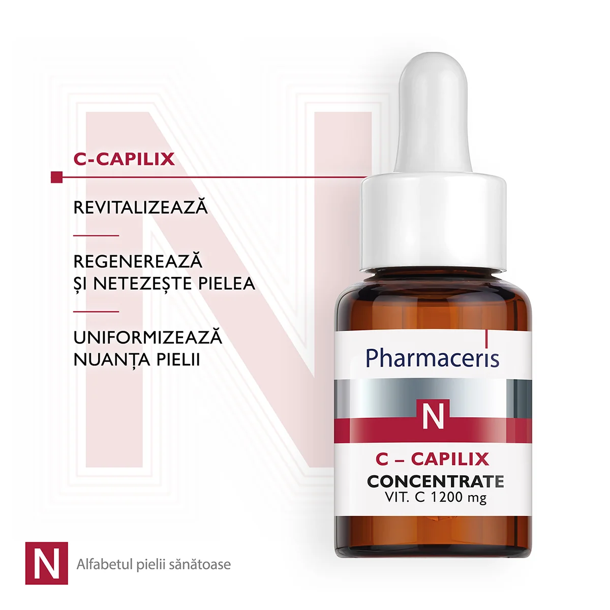 Concentrat cu vitamina C 1200mg C-Capilix N, 30ml, Pharmaceris