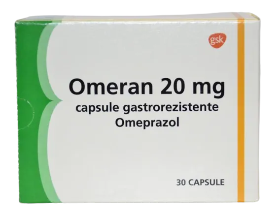 Omeran 20mg, 30 capsule gastrorezistente, GSK