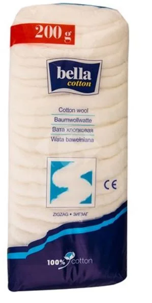 Vata din bumbac, 200g, Bella