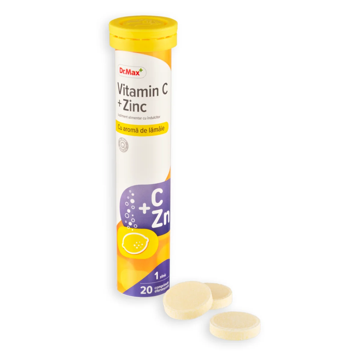 Dr. Max Vitamina C + Zinc, 20 comprimate efervescente