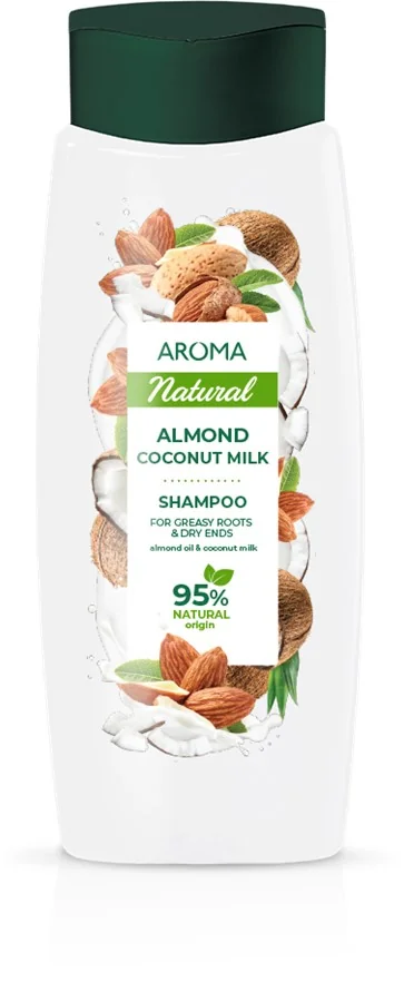 Sampon cu migdale si lapte de cocos, 400ml, Aroma