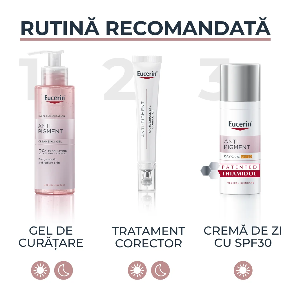 Tratament corector pentru cearcane Anti Pigment 15ml Eucerin rutina de utilizare Tratament corector pentru cearcane Anti Pigment 15ml Eucerin rutina de utilizare