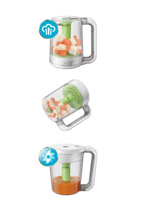 Aparat de gatit cu aburi si blender SCF870/22, Philips Avent