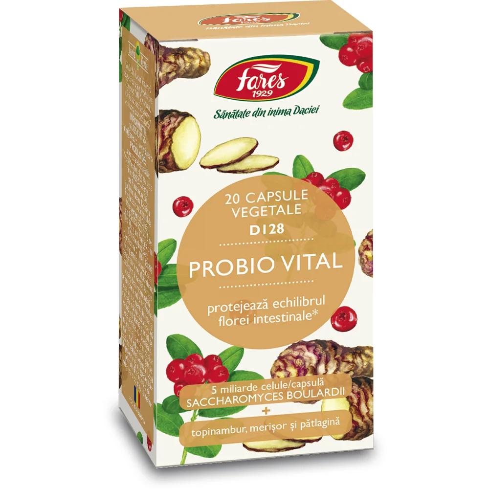 Probio Vital D128, 20 capsule, Fares