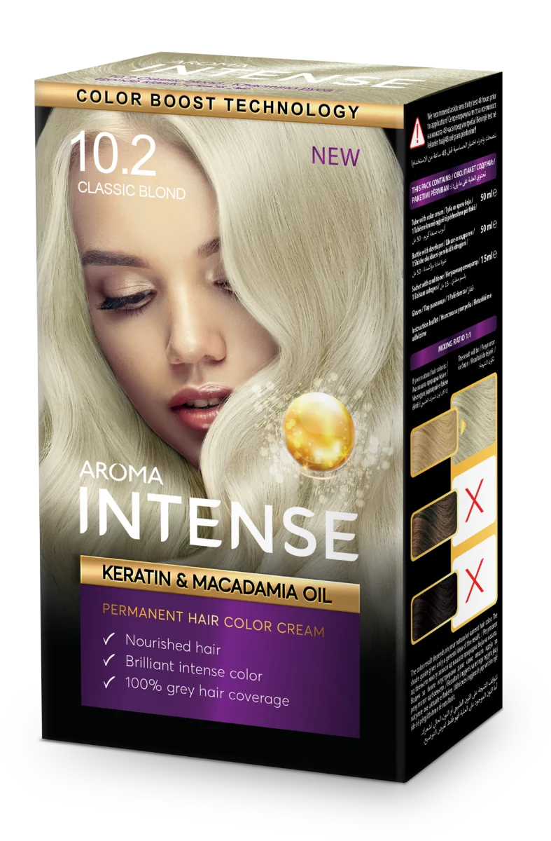 Vopsea de par Intense 10.2 Classic Blond, 50ml, Aroma