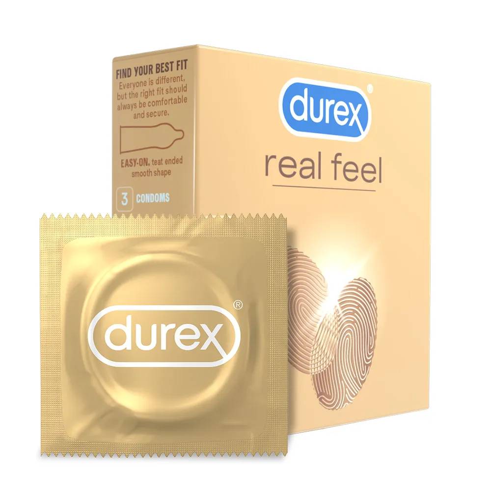 Prezervative Real Feel, 3 bucati, Durex 