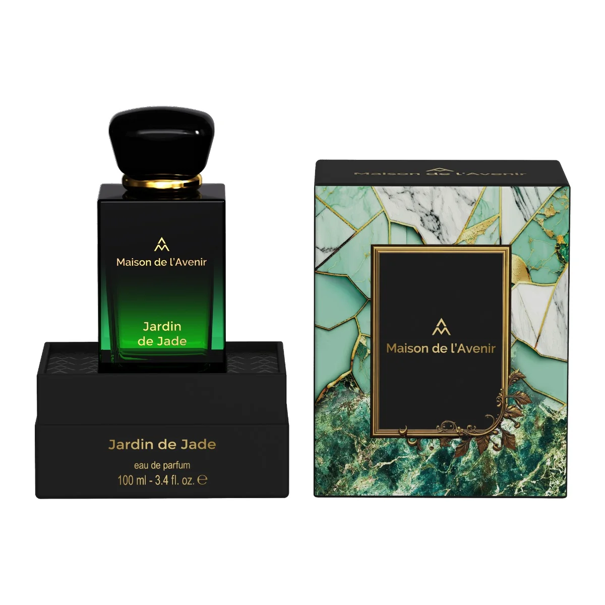 Apa de parfum Jardin de Jade Aura Collection Unisex, 100ml, Maison de l'Avenir