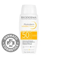 Protectie solara pentru pielea alergica la filtre chimice Photoderm Mineral Fluide, 75g, Bioderma