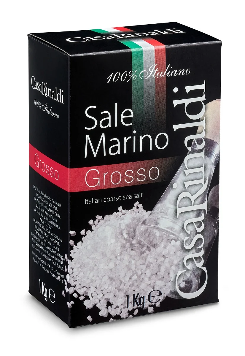 Sare de mare grunjoasa pentru gatit, 1kg, Casa Rinaldi