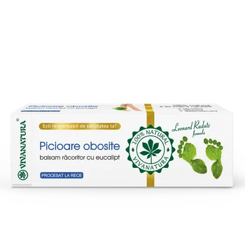 Balsam racoritor cu eucalipt pentru picioare obosite, 75ml, VivaNatura