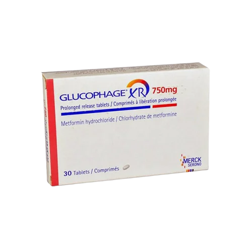 Glucophage XR 750mg, 30 comprimate cu eliberare prelungita, Merck
