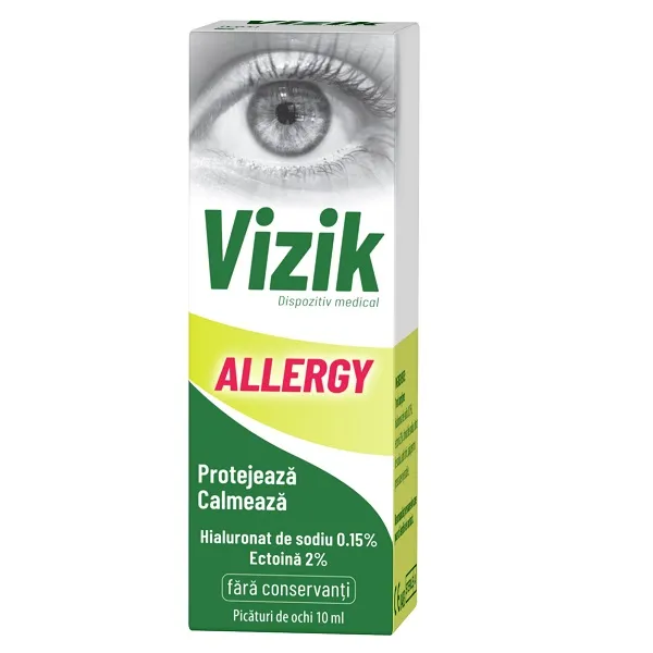 Picaturi pentru ochi Vizik Allergy, 10ml, Zdrovit