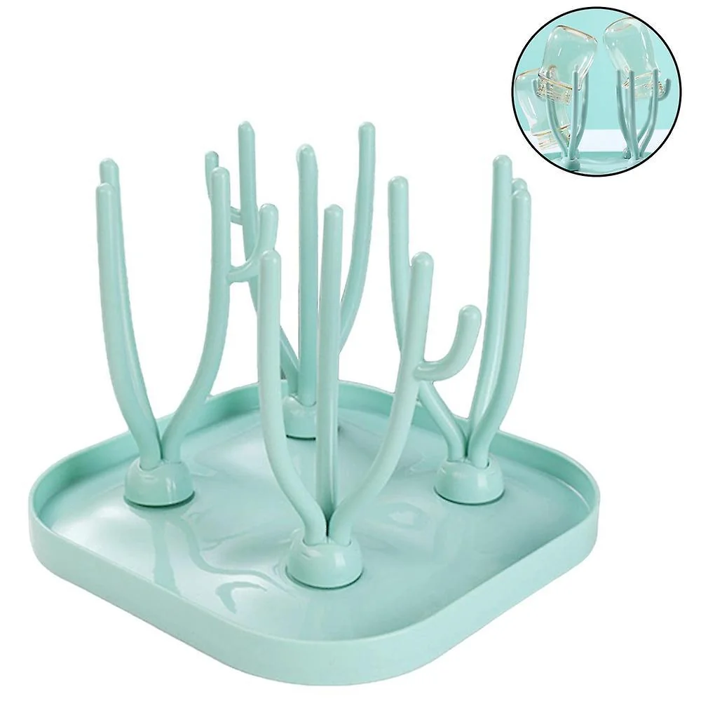 Suport pentru uscarea biberoanelor si accesoriilor Mint Green, 1 bucata, Lorelli 