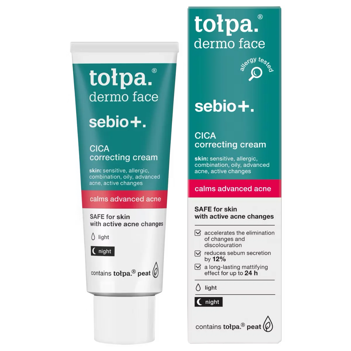 Crema corectoare pentru imperfectiuni Cica Dermo Face Sebio+, 40ml, Tołpa