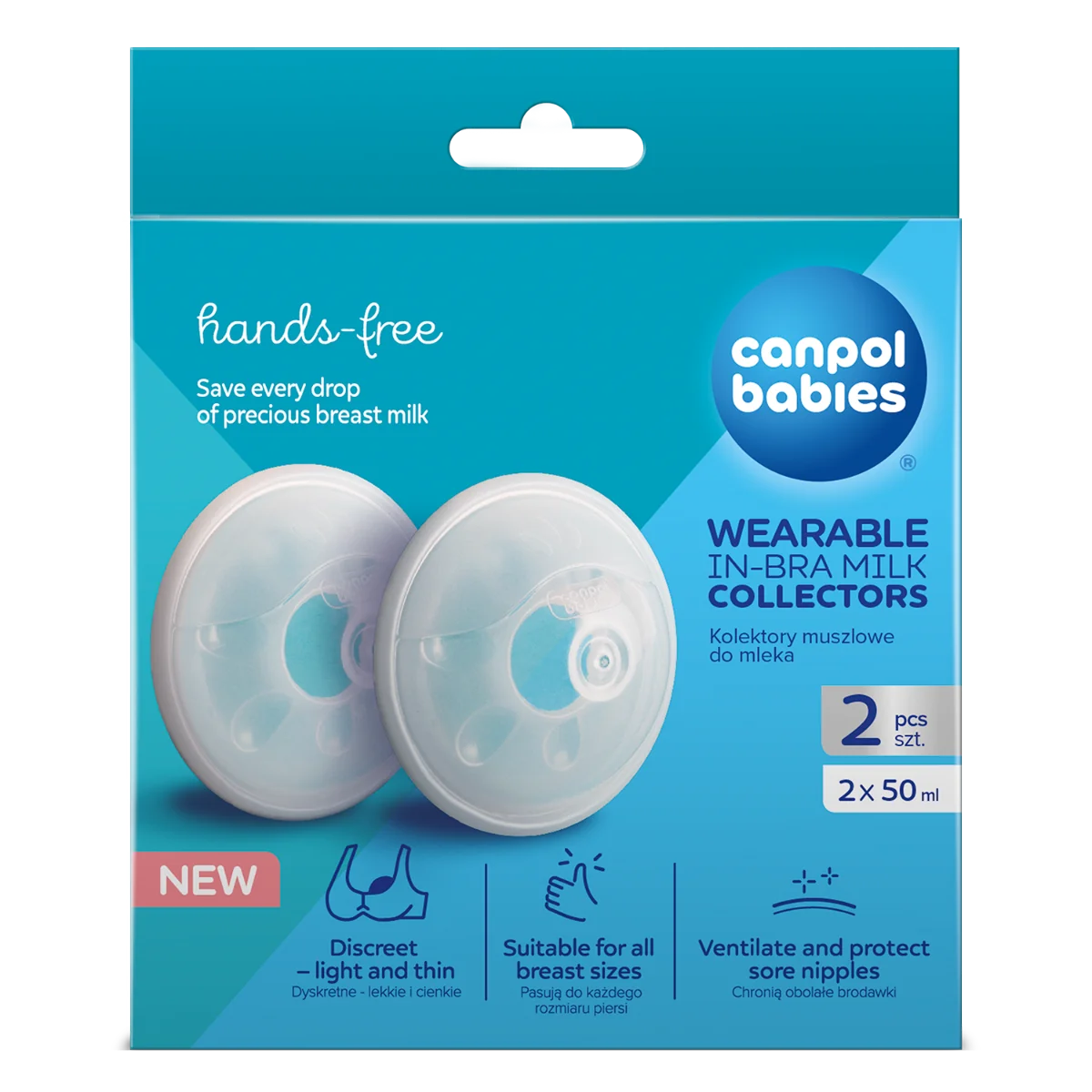 Set scoica colectoare de lapte 1/700, 2 bucati, Canpol babies