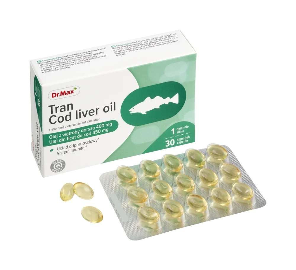 Dr. Max Ulei din ficat de cod, 30 capsule