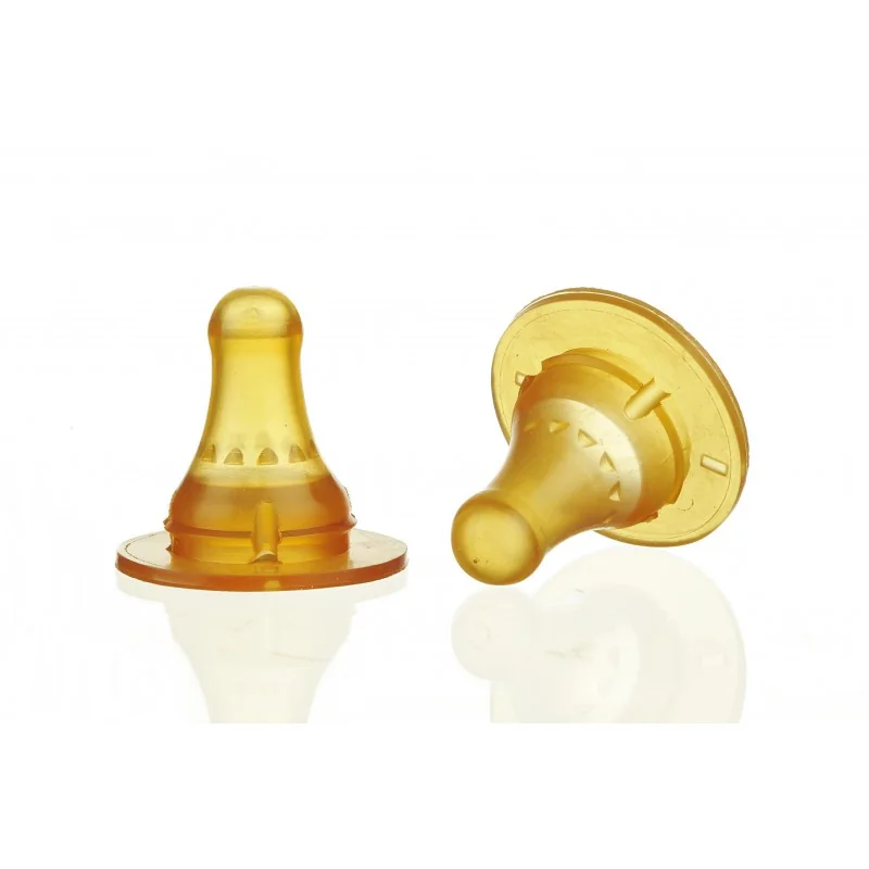 Tetina din latex in cruce 6 luni+ Baby, 2 bucati, Minut