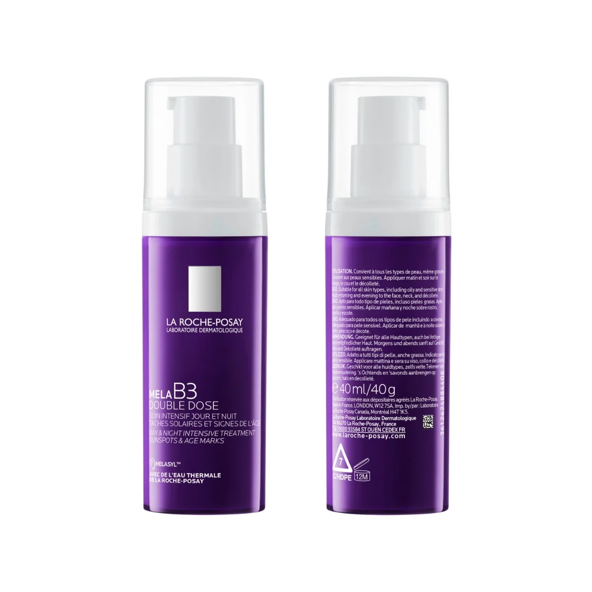 Serum concentrat intensiv anti-pete pigmentare Mela B3 Double Dose, 40ml, La Roche-Posay
