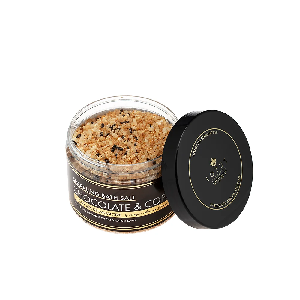 Sare de baie cu aroma de ciocolata si cafea Luxury SPA Dermoactive, 600g, Lotus Cosmetics