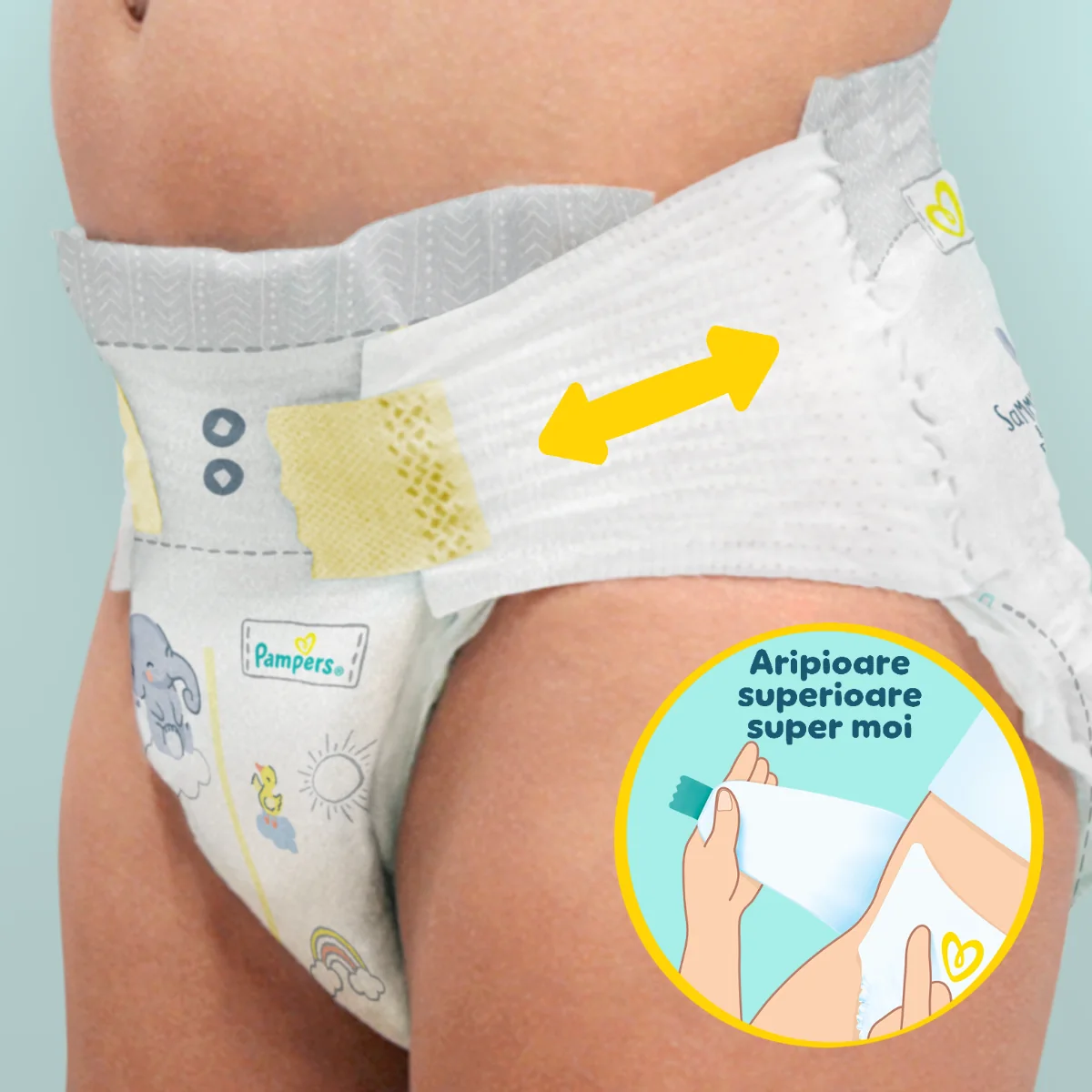 Scutece Premium Care Nr.3 pentru 6-10 kg, 120 bucati, Pampers