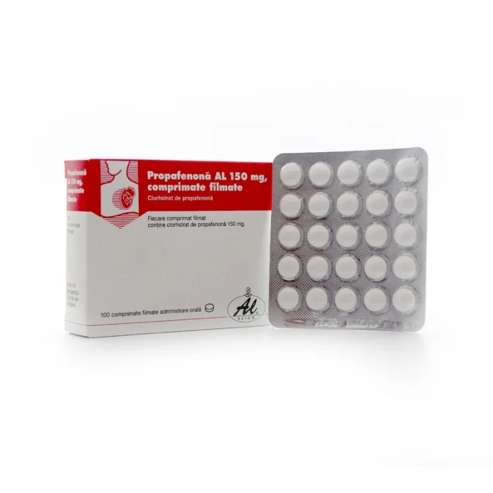 Propafenona AL 150 mg, 100 comprimate filmate, ALIUD Pharma 