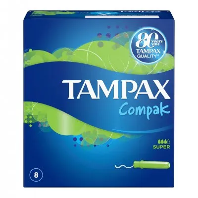 Tampoane Super Single, 8 bucati, Tampax 