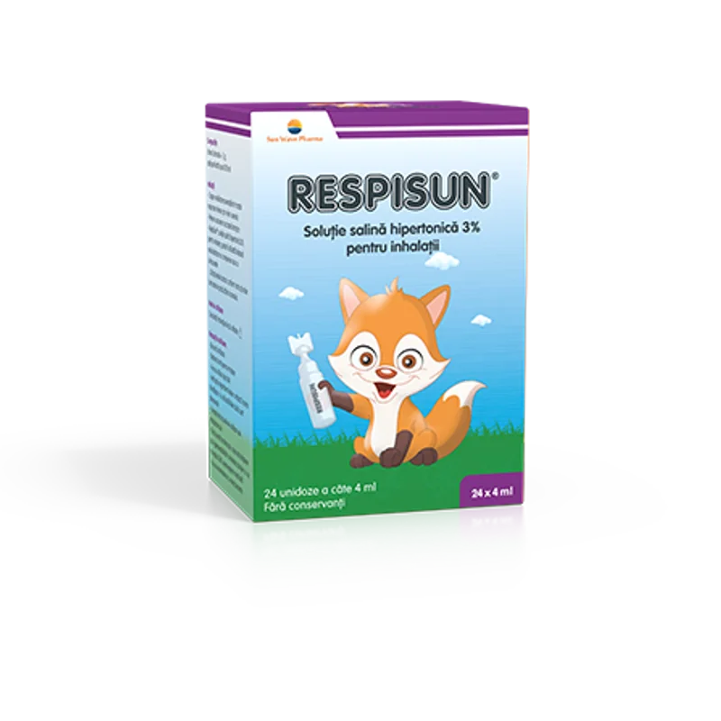 Respisun solutie salina hipertonica 3%, 24 unidoze, Sun Wave Pharma
