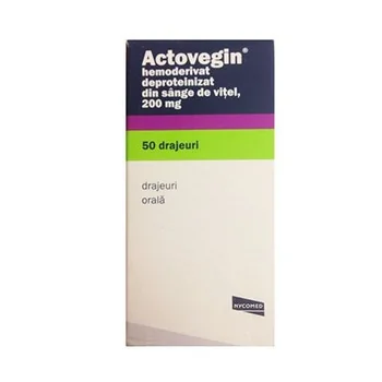 Actovegin 200mg. 50 drajeuri, Nycomed