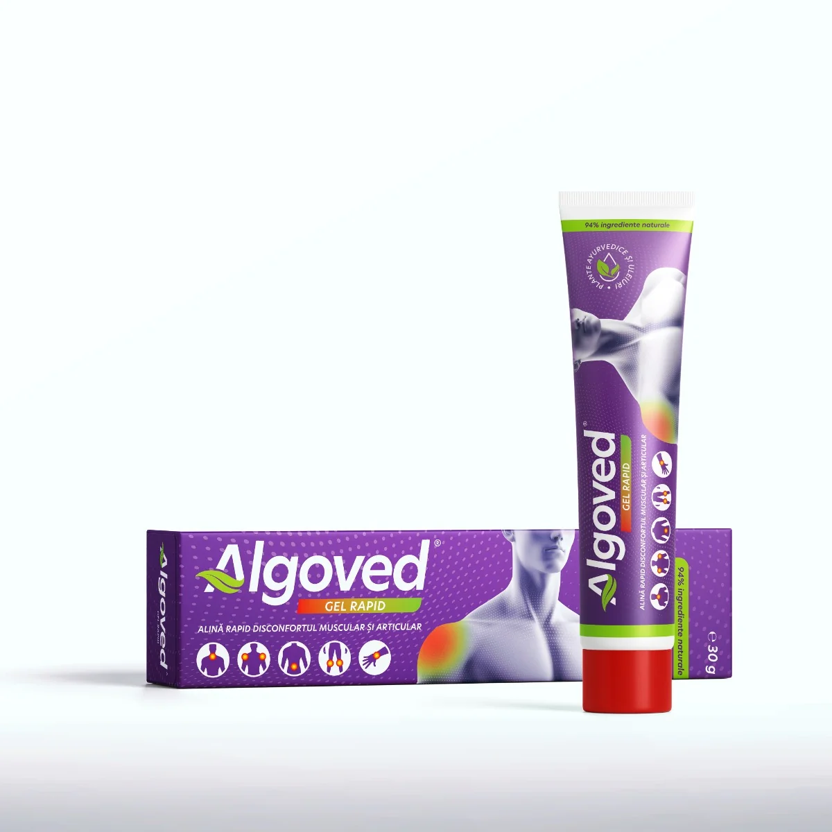 Gel rapid pentru disconfortul muscular si articular, 30g, Algoved
