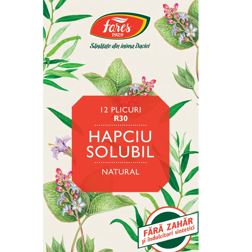 Hapciu Raceala si Gripa solubil, 12 plicuri, Fares
