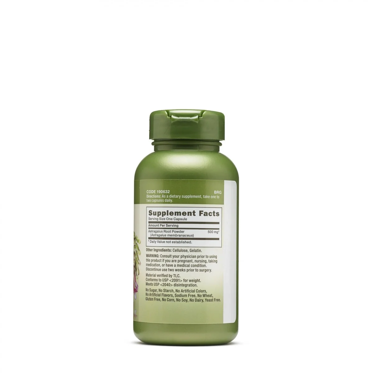 Astragalus Herbal Plus 500mg, 100 capsule, GNC