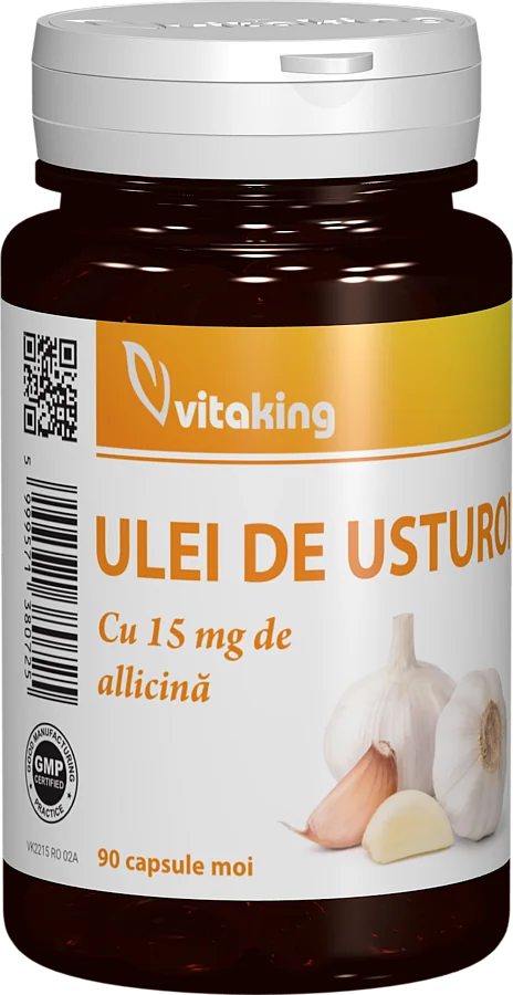 Ulei de usturoi 30mg, 90 capsule moi, Vitaking