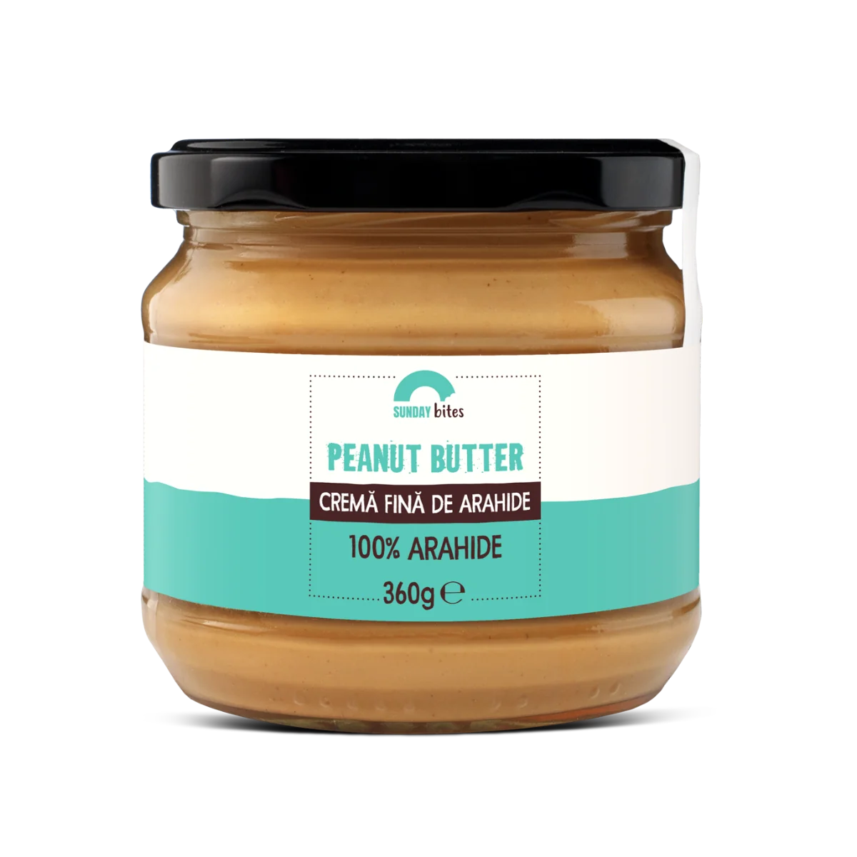 Crema fina de arahide, 360g, Sunday Bites