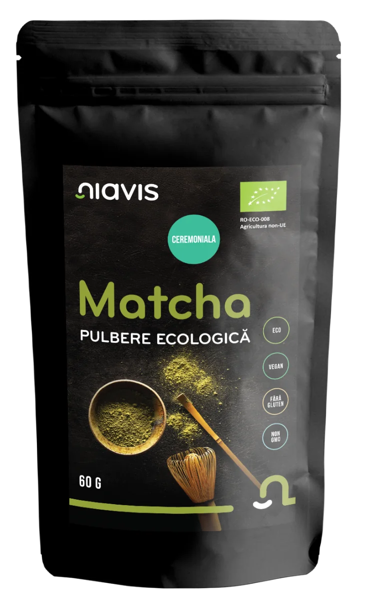 Matcha Pulbere ecologica, 60g, Niavis