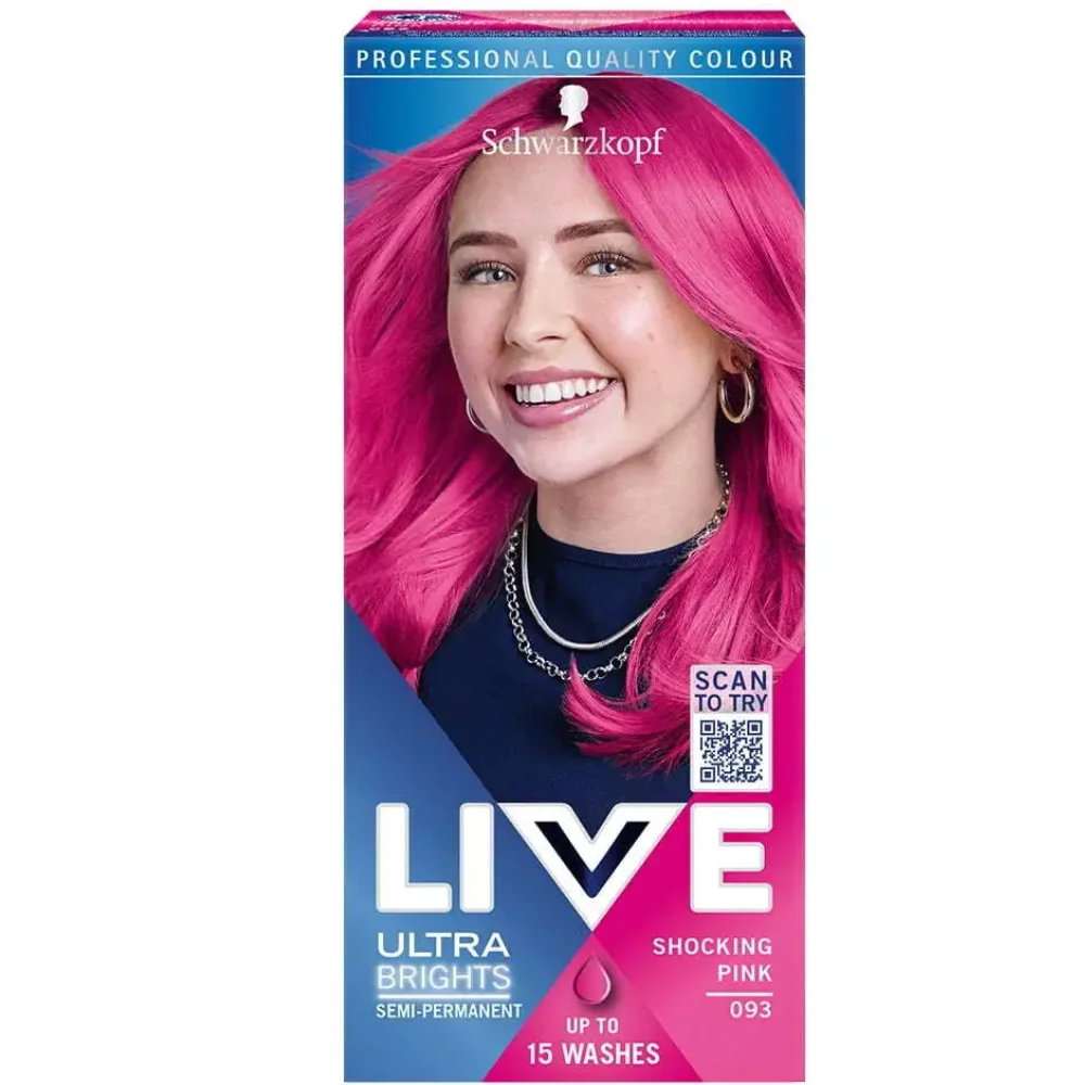 Vopsea de par permanenta 093 Ultra Brights Pink, 142.5ml, Live