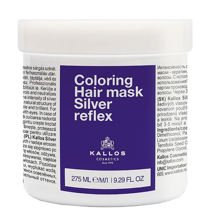 Masca pentru par Silver Reflex, 275ml, Kallos