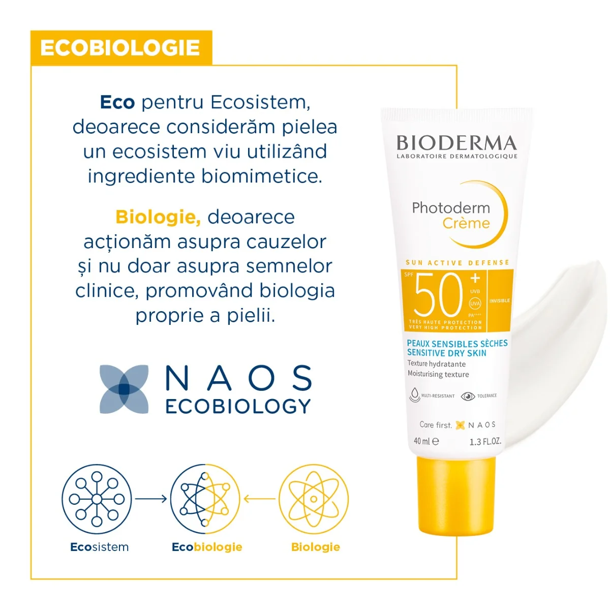 Crema invisible cu SPF 50+ Photoderm, 40ml, Bioderma