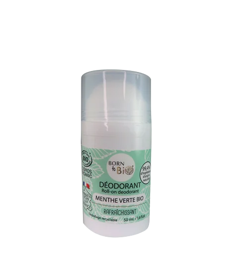 Deodorant bio roll-on cu menta verde, 50ml, Born to Bio