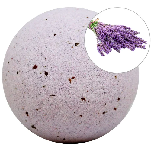 Bomba de baie efervescenta cu parfum de Lavanda, 140g, LabNatur