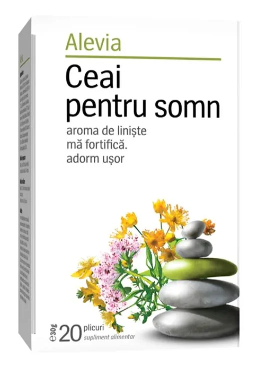 Ceai de plante pentru somn, 20 plicuri, Alevia