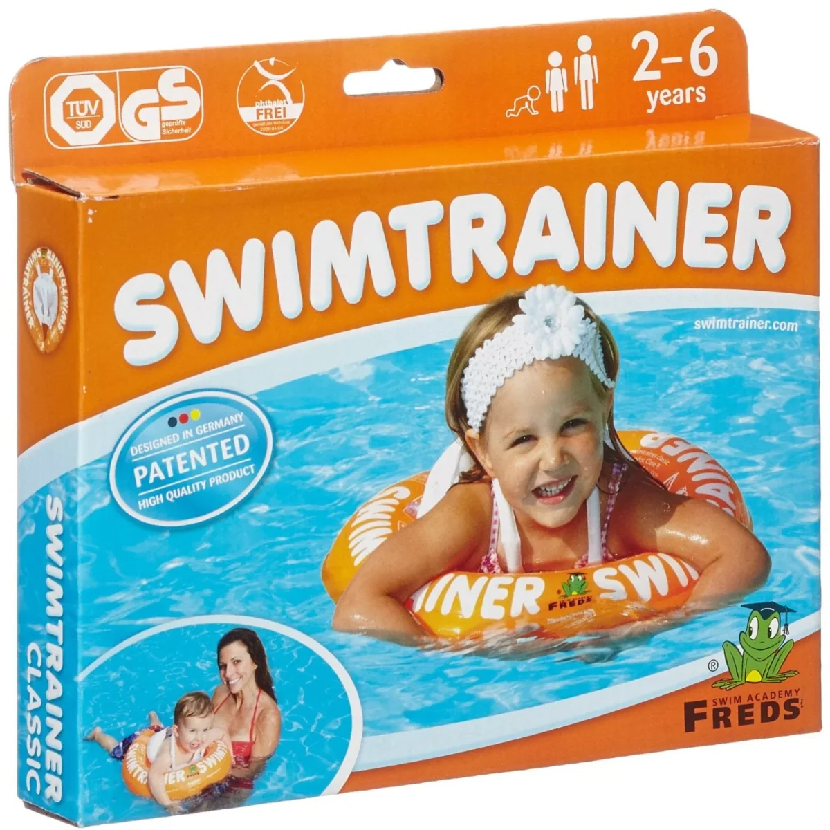Colac Swimtrainer Classic 2-6 ani Portocaliu, 1 bucata, Freds Swim Academy