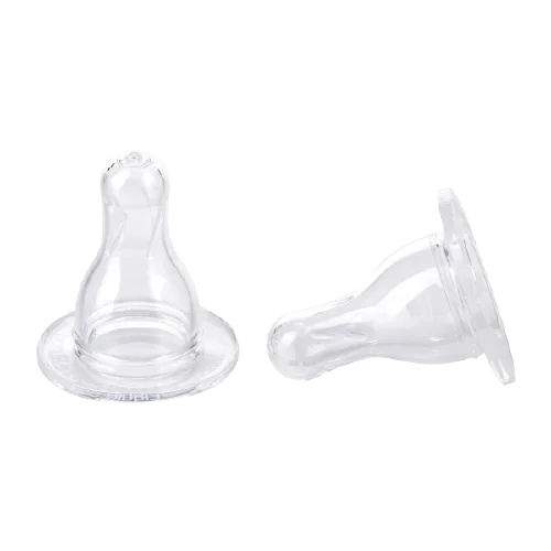 Tetina din silicon cu flux mediu 6-12 luni, 2 bucati, Canpol babies