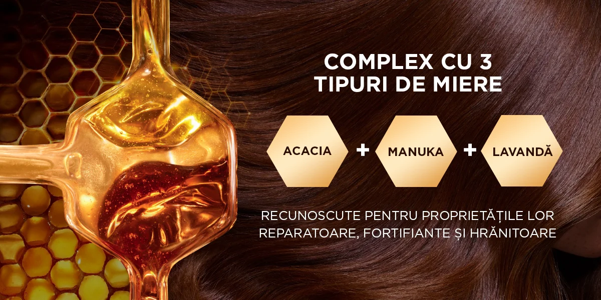 Complex cu 3 tipuri de miere Complex cu 3 tipuri de miere