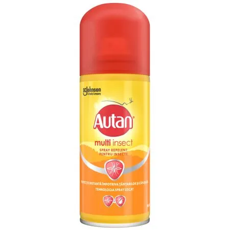 Spray impotriva capuselor, tantarilor si mustelor de grajd Autan Protect Plus, 100ml, Johnson