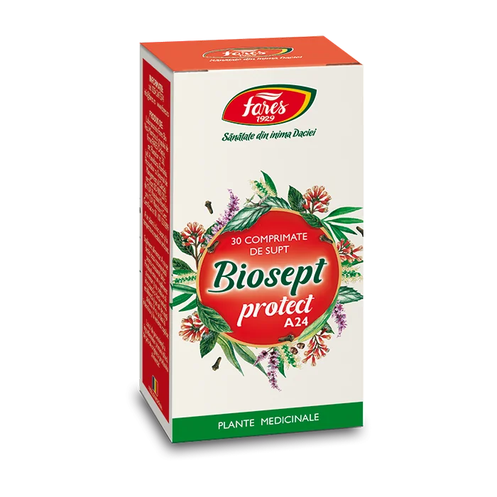 Biosept Protect A24, 30 comprimate, Fares