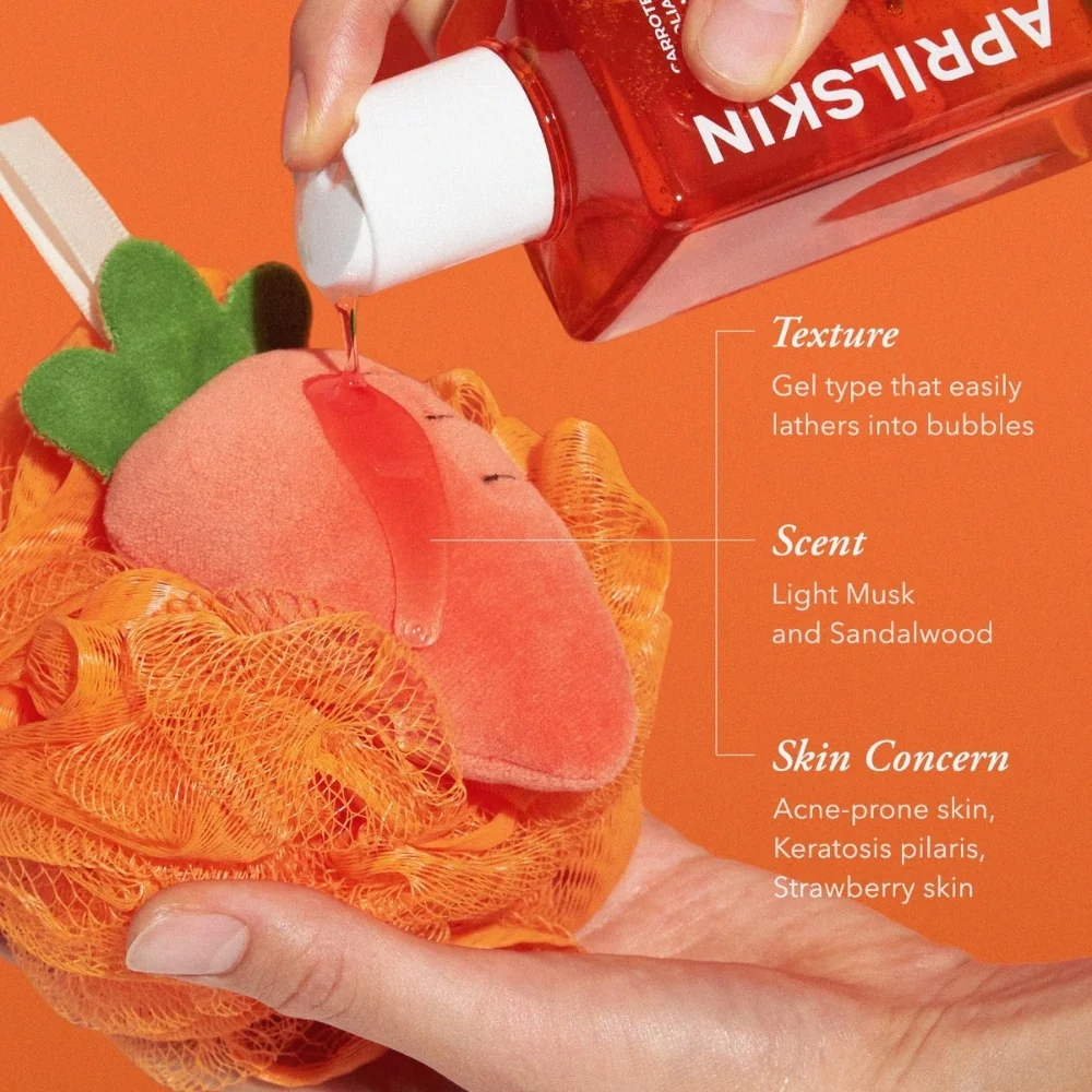 Gel de dus exfoliant Carrotene IPMP, 300ml, Aprilskin