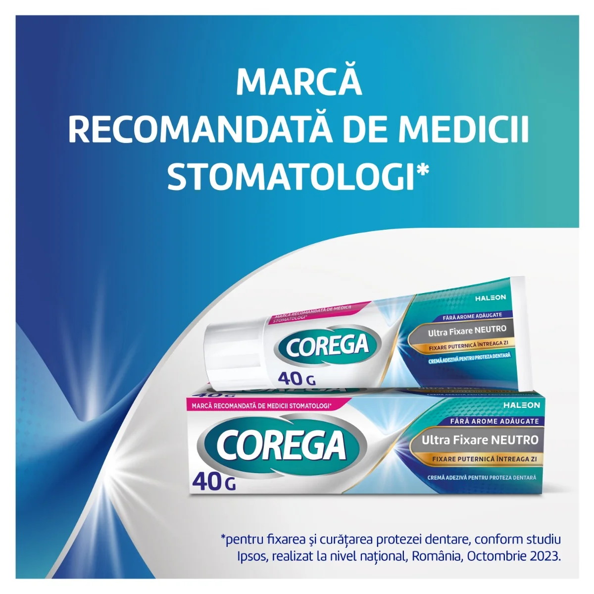 Crema adeziva pentru proteza Neutro, 40g, Corega