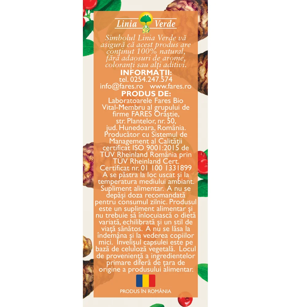 Probio Vital D128, 20 capsule, Fares