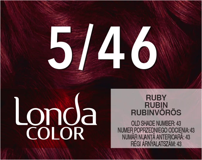 Vopsea de par permanenta 5/46 Rosu Rubin, 110ml, Londa
