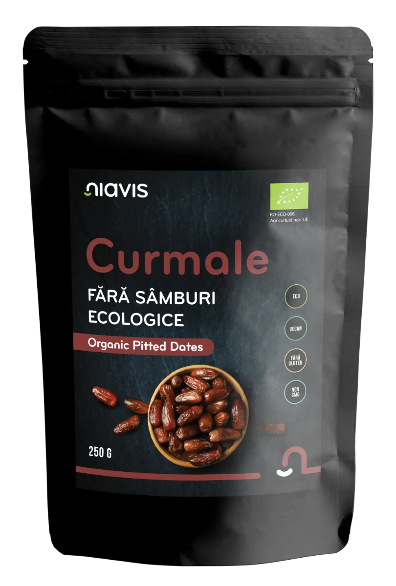 Curmale fara samburi ecologice, 250g, Niavis